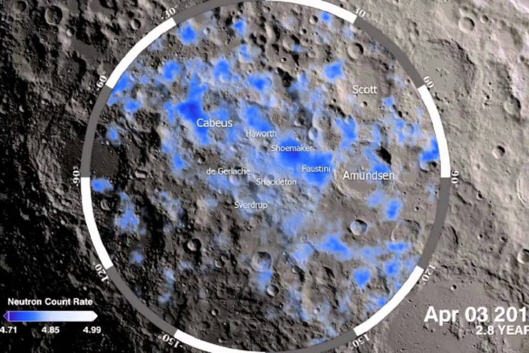 Nasa agua Luna